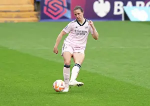 Liverpool Women V Arsenal Women 2022-23 Prints: Arsenal's Lotte Wubben-Moy in Action: FA WSL Clash Against Liverpool