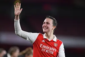 Arsenal Women V Bayern Munich Frauen 2022-23 Prints: Arsenal's Lotte Wubben-Moy Bids Farewell after Quarter-Final Exit vs Bayern Munich