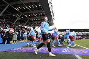 Manchester City Women V Arsenal Women 2022-23 Prints: Arsenal's Lotte Wubben-Moy Focuses Before Manchester City Clash in FA Women's Super League