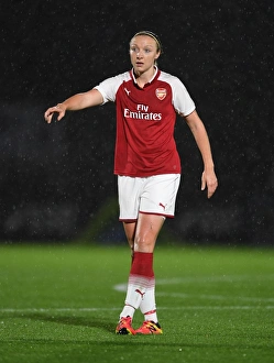 Arsenal's Louise Quinn in Action against Everton Ladies (Pre-Season 2017-18)