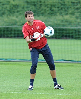 Arsenal's Lucas Fabianski in Training at London Colney, 2010
