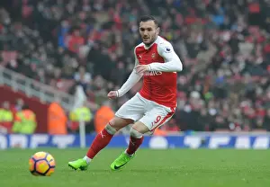 Arsenal V Hull City 2016-17 Prints: Arsenal's Lucas Perez in Action against Hull City in the Premier League (2016-17)