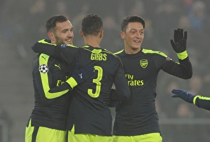 FC Basel V Arsenal 2016-17 Prints: Arsenal's Lucas Perez Scores Second Goal vs. FC Basel in 2016-17 UEFA Champions League