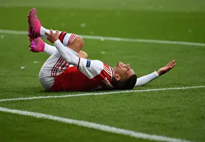 Eintracht Frankfurt V Arsenal 2019-20 Prints: Arsenal's Lucas Torreira in Action against Eintracht Frankfurt in UEFA Europa League Group F