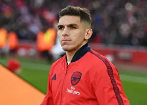 Arsenal V Sheffield United 2019-20 Prints: Arsenal's Lucas Torreira Gears Up Before Arsenal v Sheffield United (2019-20)