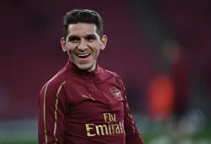 Arsenal's Lucas Torreira Prepares for Arsenal v BATE Borisov: UEFA Europa League Clash