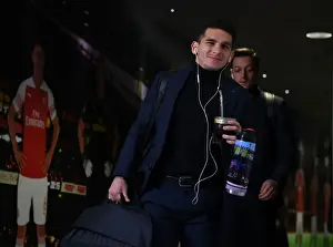 Arsenal V Manchester United FA Cup 2018-19 Prints: Arsenal's Lucas Torreira Prepares for FA Cup Clash Against Manchester United