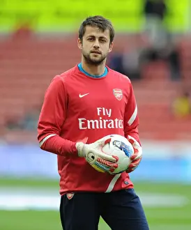 Arsenal's Lucasz Fabianski Prepares for Stoke City Clash (2011-12)