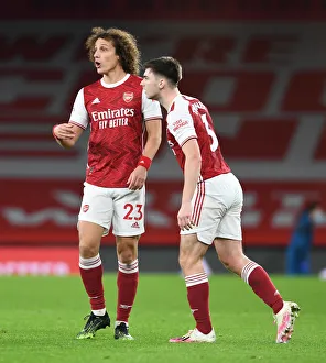 Arsenal V Southampton 2020-21 Prints: Arsenal's Luiz and Tierney in Action: Arsenal vs Southampton (Premier League 2020-21) - Emirates Stadium Showdown