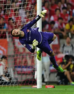 Uwara Red Diamonds V Arsenal 2013-14 Prints: Arsenal's Lukas Fabianski in Action Against Urawa Red Diamonds, Japan 2013