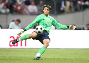 Arsenal V Seville Prints: Arsenal's Lukasz Fabianski in Action Against Seville at the 2008 Amsterdam Tournament
