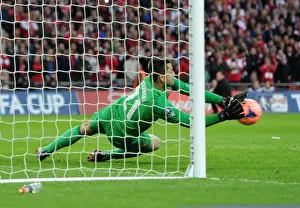 Arsenal's Lukasz Fabianski Saves Penalty in FA Cup Semi-Final against Wigan Athletic