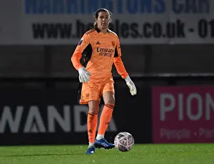 Arsenal Women V Coventry United Women 2021-22 Prints: Arsenal's Lydia Williams in Action: FA Cup Quarterfinal vs Coventry United