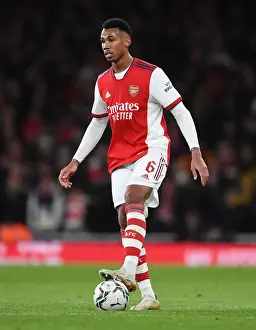 Arsenal's Magalhaes in Action: Carabao Cup Showdown vs. Liverpool