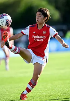 Arsenal's Mana Iwabuchi in Action against Everton Women in FA WSL Match