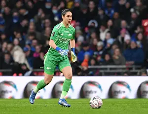 Arsenal Women V Chelsea Women - FA Cup Final 2021 Prints: Arsenal's Manuela Zinsberger in Action at the FA Women's Cup Final vs