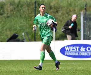 West Ham United Women V Arsenal Women 2021-22 Prints: Arsenal's Manuela Zinsberger in Action against West Ham United Women in FA WSL Showdown