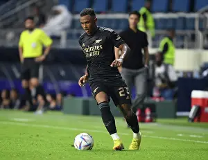 Arsenal's Marquinhos in Action against Olympique Lyonnais in the 2022 Dubai Super Cup