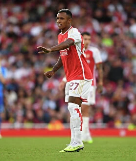 Arsenal v AS Monaco 2023-24 Collection: Arsenal's Marquinhos Takes on AS Monaco in 2023-24 Emirates Cup
