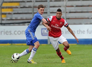 Youth Sports League Prints: Arsenal's Martin Angha Outmaneuvers Chelsea's Andreas Christensen in NextGen Series Semi-Final
