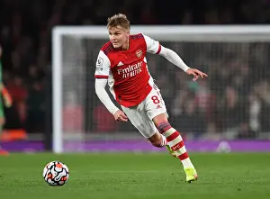 Arsenal V Crystal Palace 2021-22 Prints: Arsenal's Martin Odegaard in Action against Crystal Palace in the 2021-22 Premier League