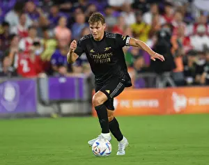 Arsenal's Martin Odegaard in Action against Orlando City SC during 2022 Pre-Season Friendly