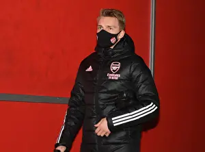 Arsenal's Martin Odegaard Arrives at Emirates Stadium for Arsenal vs Leeds United (Premier League, 2020-21)