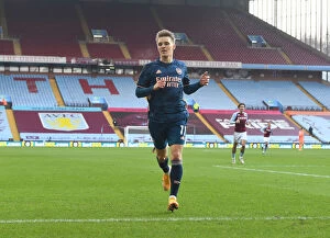 Images Dated 6th February 2021: Arsenal's Martin Odegaard at Aston Villa: Premier League Clash Amidst COVID-19 Restrictions