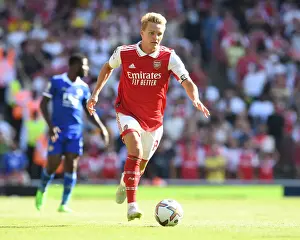 Arsenal's Martin Odegaard Faces Off Against Leicester City in 2022-23 Premier League Clash