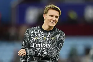 Aston Villa V Arsenal 2023-24 Prints: Arsenal's Martin Odegaard Gears Up for Aston Villa Clash in Premier League (Aston Villa vs Arsenal)