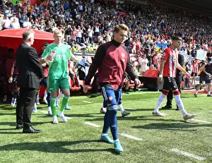 Southampton V Arsenal 2021-22 Prints: Arsenal's Martin Odegaard Leads Team Out vs Southampton in Premier League Showdown (2021-22)