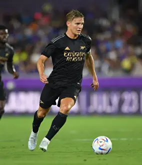 Orlando City SC V Arsenal 2022-23 Prints: Arsenal's Martin Odegaard in Pre-Season Action against Orlando City SC