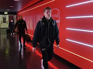 Arsenal's Martin Odegaard Prepares for Arsenal FC vs AFC Bournemouth in Premier League, Emirates Stadium, London, 2023