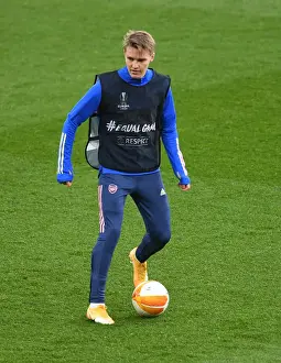 Arsenal's Martin Odegaard Prepares for Europa League Showdown Against Olympiacos (Behind Closed Doors)