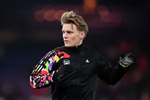 Arsenal's Martin Odegaard Prepares for Luton Town Clash (2023-24 Premier League)