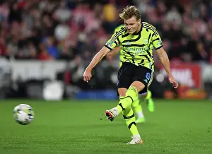 Arsenal's Martin Ødegaard Scores in Carabao Cup Clash Against Brentford