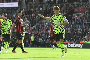 Arsenal's Martin Ødegaard Scores Second Goal Against AFC Bournemouth in 2023-24 Premier League