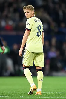 West Bromwich Albion V Arsenal - Carabao Cup 2021-22 Prints: Arsenal's Martin Odegaard Shines in Carabao Cup Clash Against West Bromwich Albion