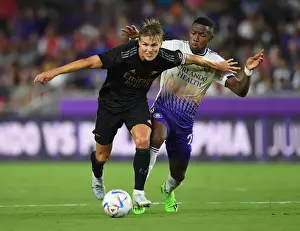 Arsenal's Martin Odegaard Training with Orlando City SC during Pre-Season Friendly (2022-23)