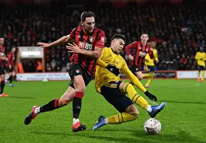 Arsenal's Martinelli Closes In on Bournemouth's Gosling in FA Cup Clash
