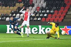 Arsenal's Martinelli Misses Wide in Empty Eden Arena: Slavia Prague vs Arsenal, UEFA Europa League Quarterfinal
