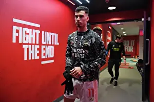 Arsenal V West Ham United 2023-24 Prints: Arsenal's Martinelli Prepares for Arsenal v West Ham United: Premier League Showdown (2023-24)