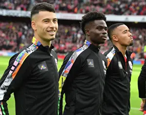 Arsenal's Martinelli, Saka, and Jesus Prepare for Nottingham Forest Clash (2022-23)