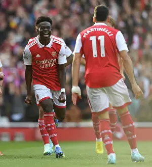 Arsenal's Martinelli Scores First Goal in Arsenal v Liverpool Thriller (2022-23)