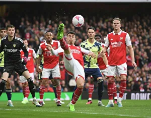 Arsenal V Leeds United 2022-23 Prints: Arsenal's Martinelli Shines in April Showdown vs. Leeds United (2022-23)