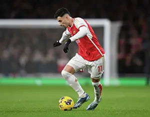 Arsenal V West Ham United 2023-24 Prints: Arsenal's Martinelli Shines in Premier League Clash Against West Ham (2023-24)