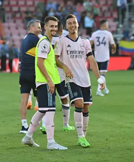 Arsenal's Martinelli and Vieira Celebrate Victory over AFC Bournemouth in 2022-23 Premier League