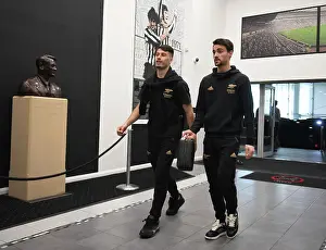 Newcastle United V Arsenal 2022-23 Prints: Arsenal's Martinelli and Vieira Prepare for Newcastle Clash in Premier League Showdown (2022-23)