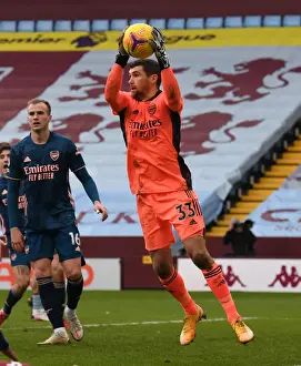 Arsenal's Mat Ryan in Action against Aston Villa in Premier League Clash
