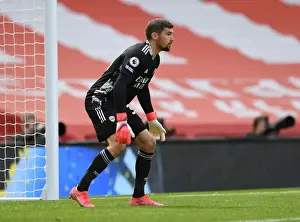 Arsenal V Fulham 2020-21 Prints: Arsenal's Mat Ryan in Action at Empty Emirates Stadium: Arsenal vs Fulham